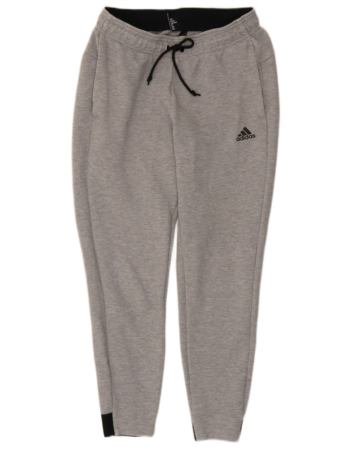 Pantaloni da tuta da uomo Adidas Joggers piccoli in cotone grigio