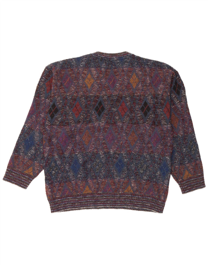 Maglione da uomo con scollo a V Tino Tinti IT 52 Large multicolore