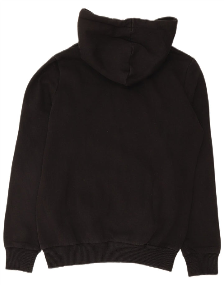 Felpa con cappuccio grafica PUMA da donna UK 10 piccola in cotone nero