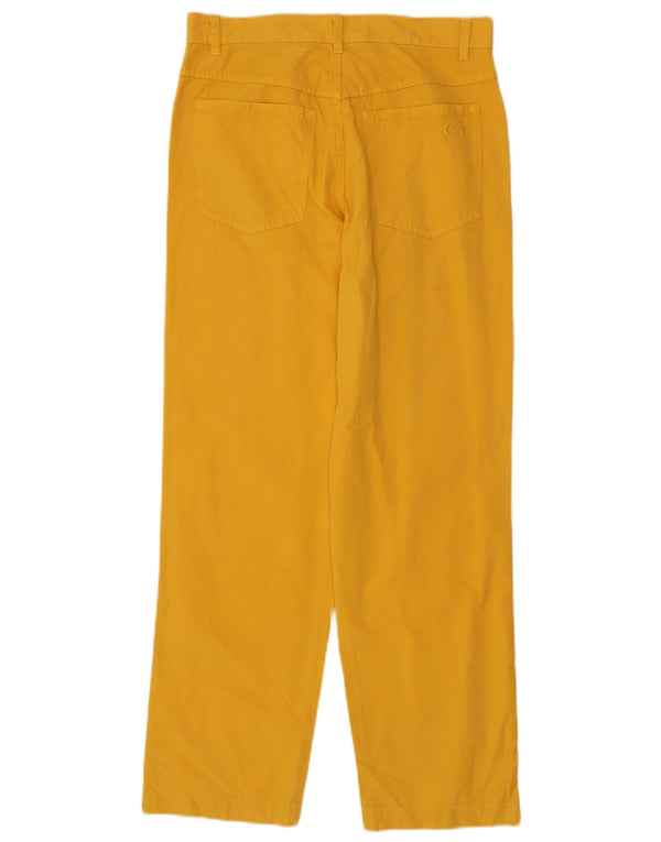 Pantaloni casual dritti da uomo Sergio Tacchini IT 46 Small W30 L31 Giallo