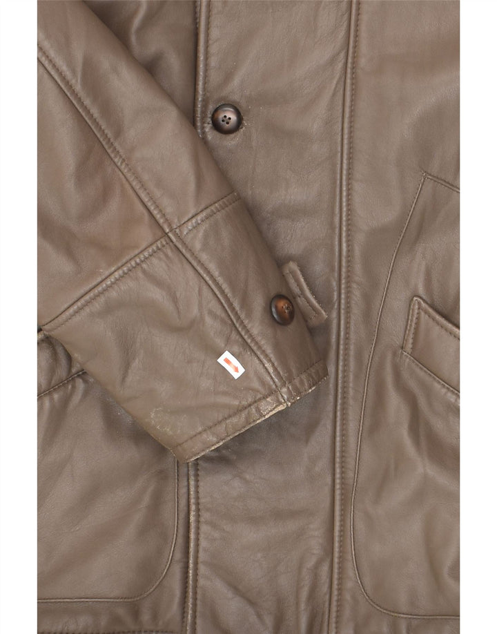 Giacca in Pelle Uomo CONBIPEL IT 46 Piccola Pelle Marrone