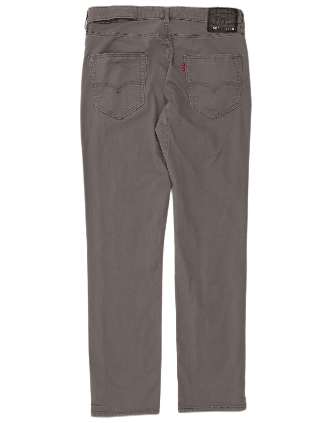 Pantaloni chino slim 511 da uomo LEVI'S W34 L32 in cotone grigio