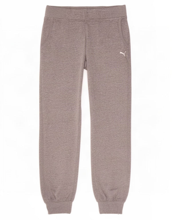Pantaloni da tuta da donna Puma Joggers UK 12 Cotone chiazzato grigio medio