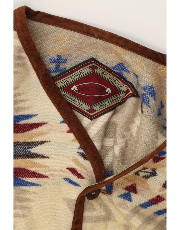 Gilet da uomo MULTIBLU UK 40 Large Beige Fair Isle