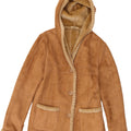 Giacca Sherpa con cappuccio da donna Klass UK 12 Poliestere beige medio