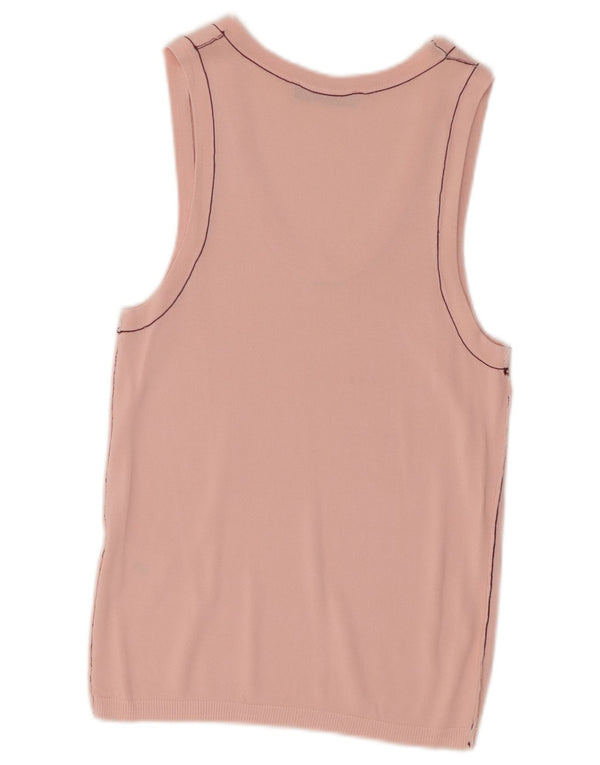 Canotta da donna Zara UK 12 Viscosa rosa medio