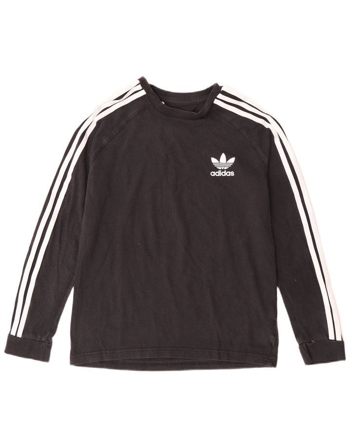 Maglia Adidas da bambino a manica lunga 11-12 anni in cotone nero