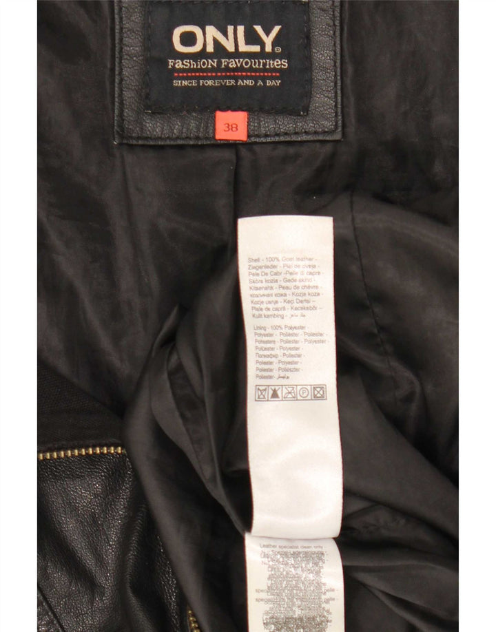 Solo giacca da corsa in pelle da donna IT 38 XS in pelle nera