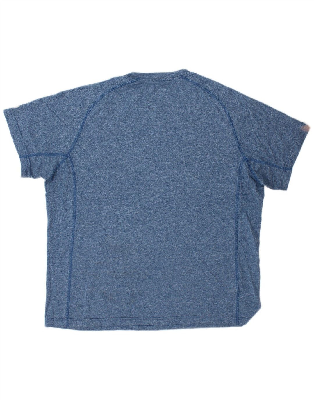 T-shirt da uomo EDDIE BAUER Top grande in poliestere chiazzato blu