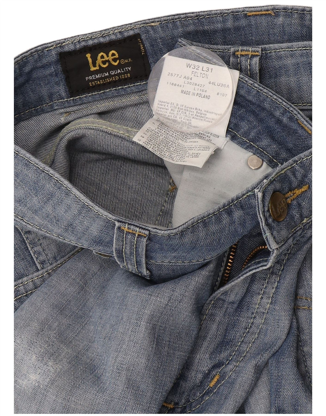 Jeans svasati Felton da donna LEE W32 L31 cotone blu