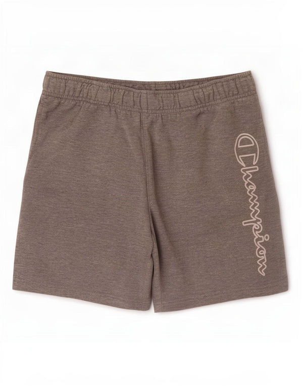 Pantaloncini sportivi grafici da uomo Champion in cotone grigio medio