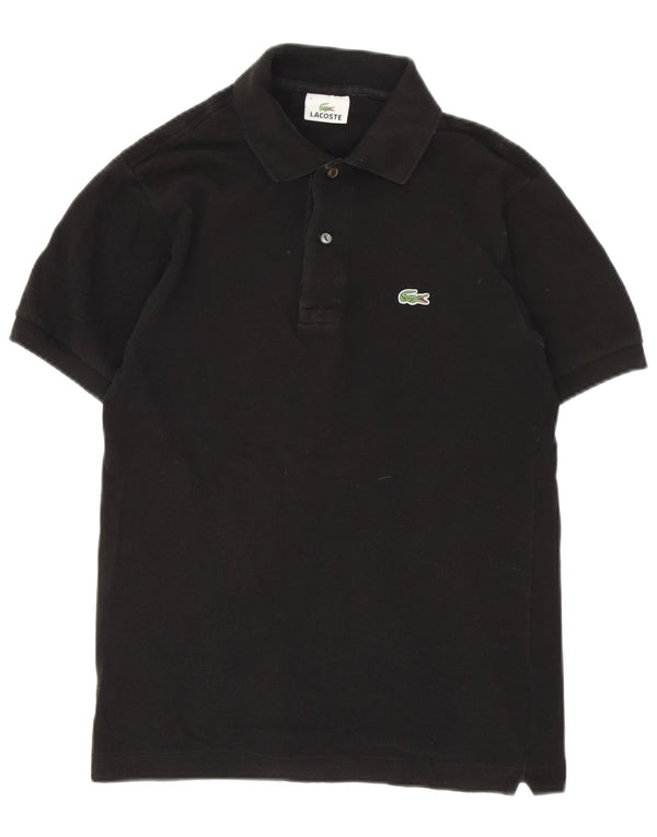 Polo da uomo Lacoste taglia 2 XS in cotone nero