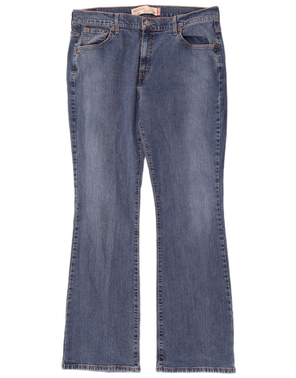 Levi's Donna 515 Nouveau Bootcut Jeans US 16 2XL W36 L33 Cotone Blu