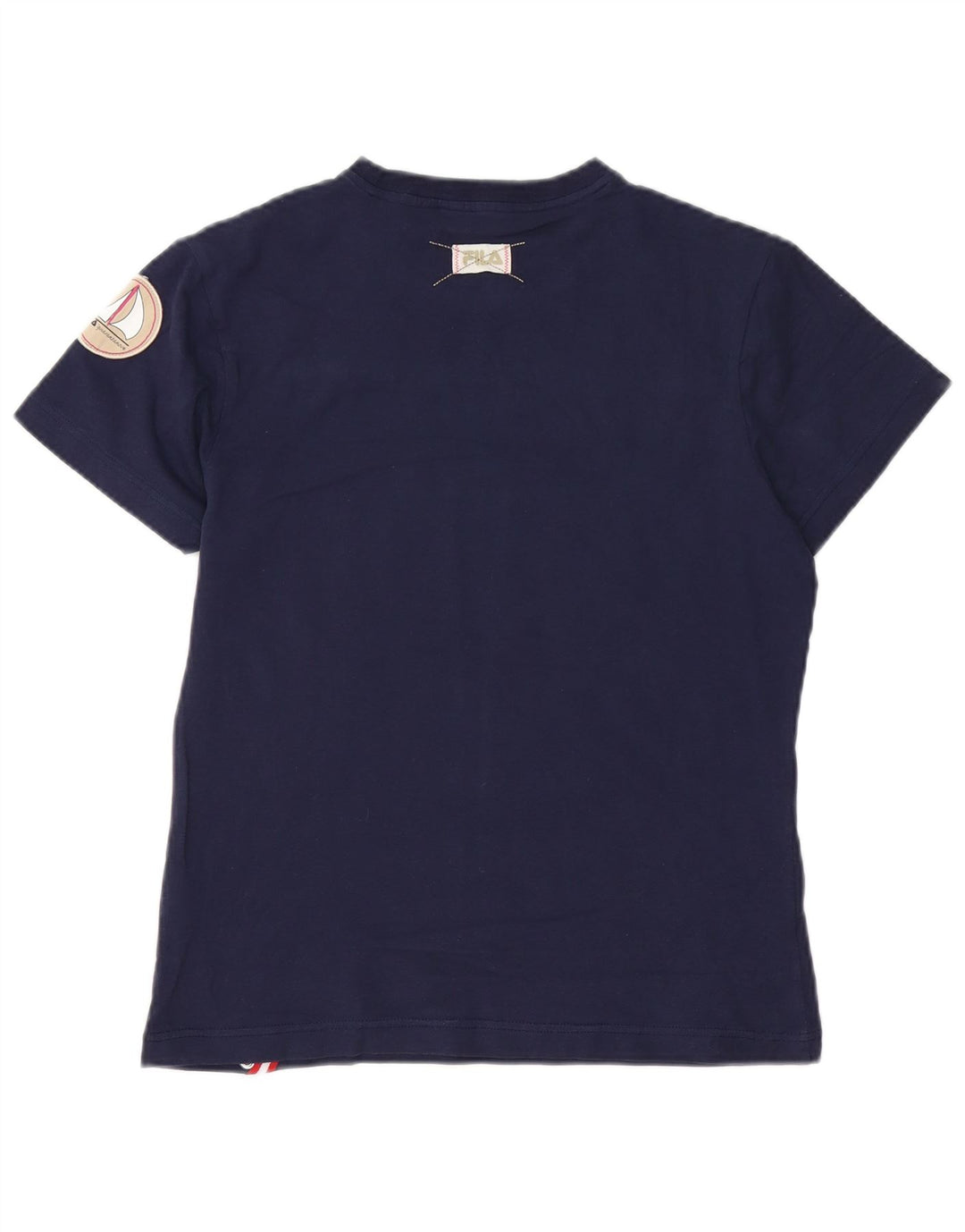 T-shirt da donna FILA Top UK 14 grande cotone blu navy