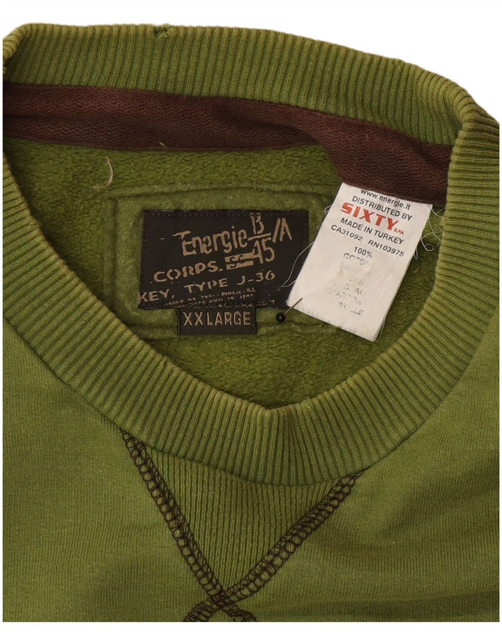 Felpa da uomo Energie Jumper 2XL cotone verde