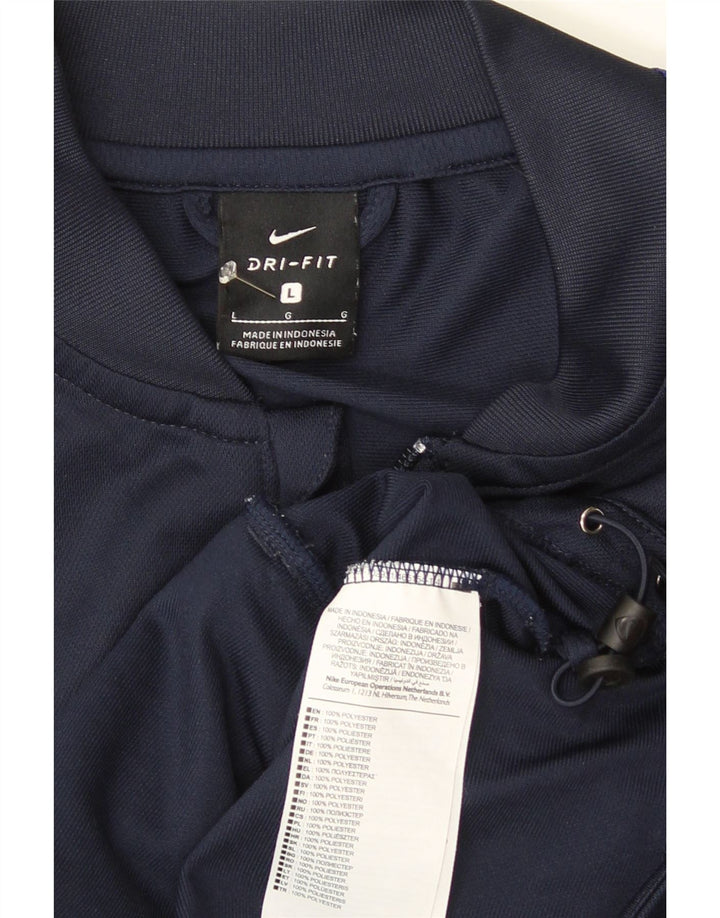Giacca sportiva da uomo Nike Dri Fit, grande, in poliestere blu navy