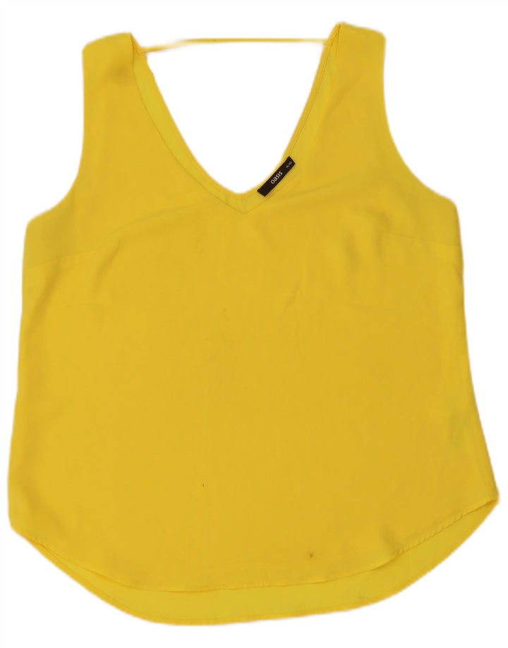 Camicetta senza maniche da donna Oasis UK 16 Large Giallo Poliestere