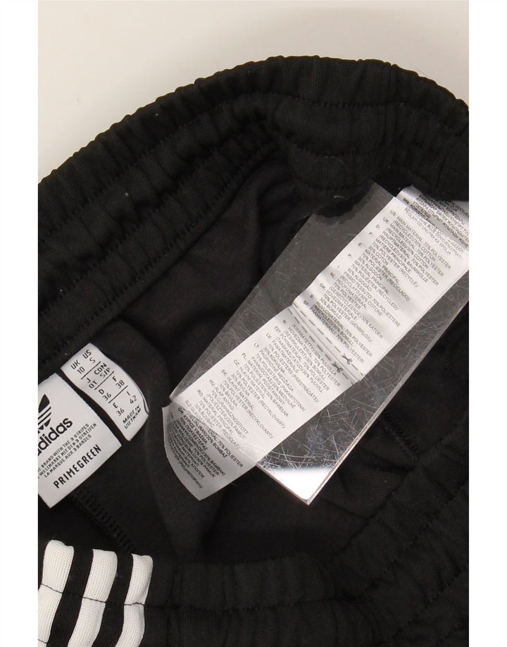 ADIDAS Womens Tracksuit Trousers Joggers UK 10 Small  Black Polyester Vintage Adidas and Second-Hand Adidas from Messina Hembry 