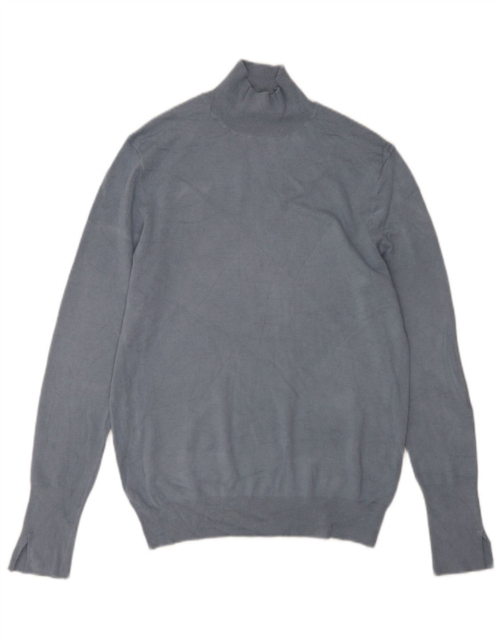 Maglione maglione collo alto da donna Zara UK 18 XL Blu