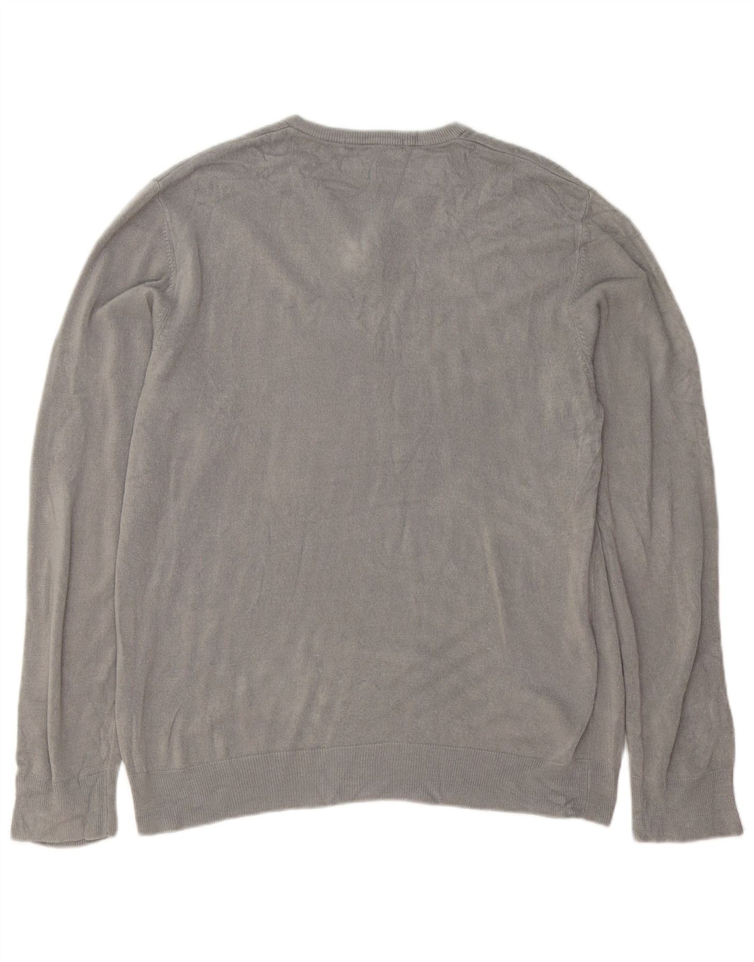 Maglione da uomo con scollo a V Marks & Spencer grande acrilico grigio