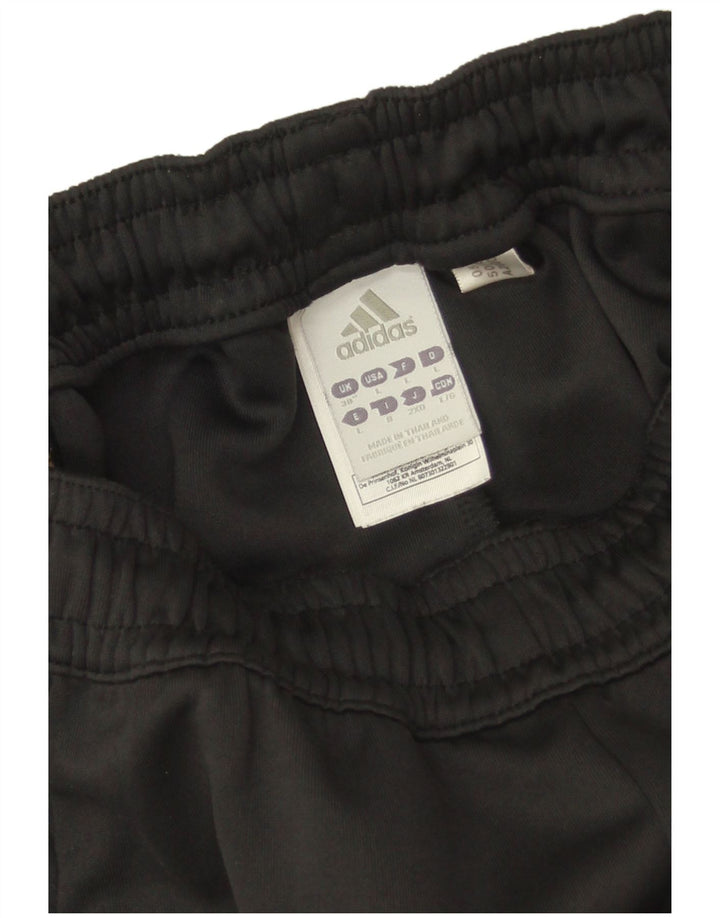 Pantaloni da tuta Adidas Climalite da uomo grandi in poliestere nero