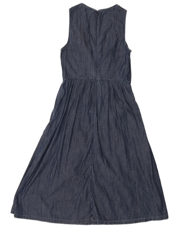 Abito in denim senza maniche da donna Esprit UK 14 Grande cotone blu navy