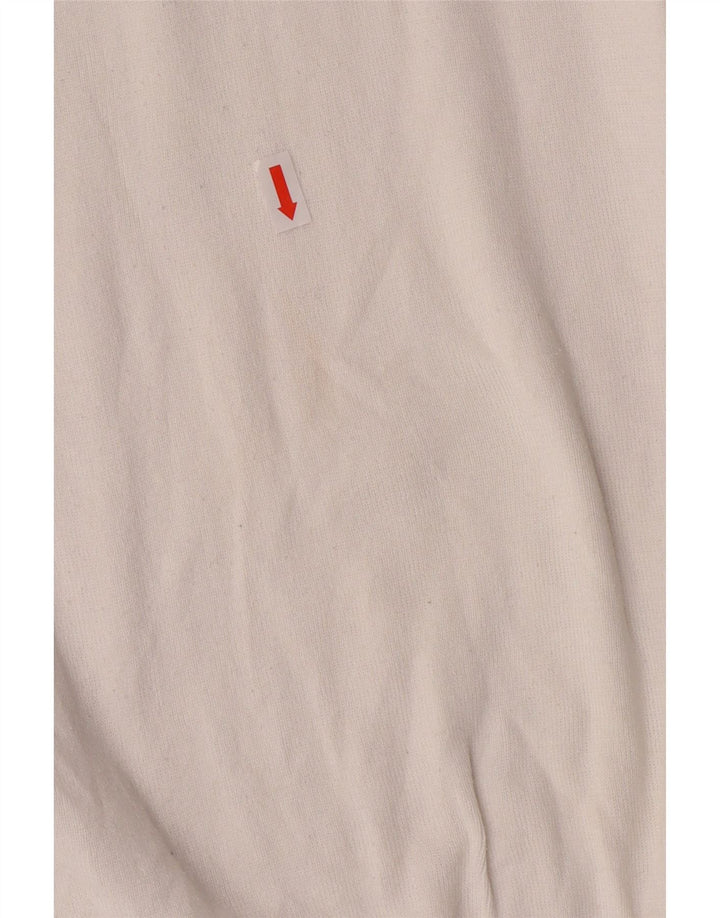 POLO RALPH LAUREN Maglione da uomo con scollo a V XL in cotone bianco