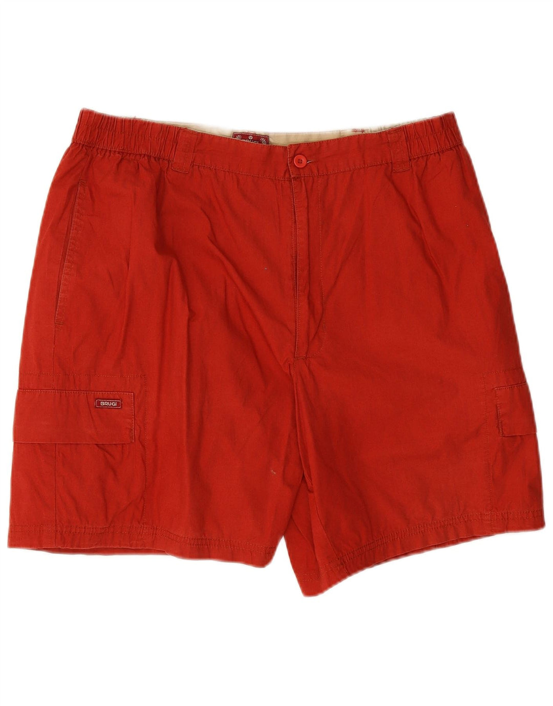 Pantaloncini cargo da uomo Brugi XL W38 in cotone rosso