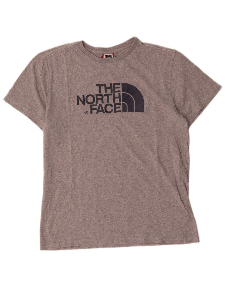T-shirt grafica da uomo The North Face Top in cotone chiazzato grigio medio