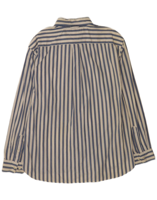 Camicia da uomo Tommy Hilfiger XL in cotone a righe blu