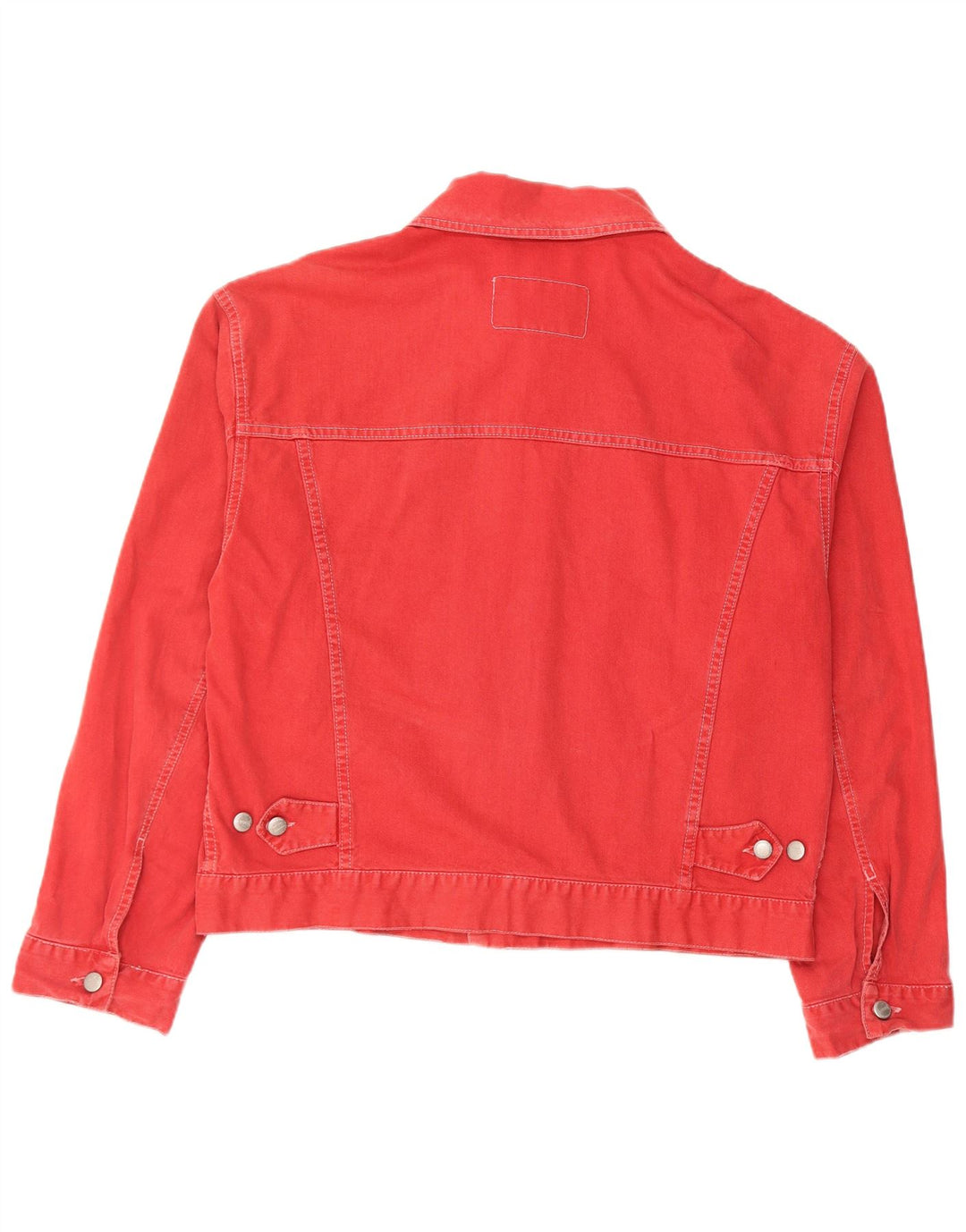 Giacca in denim da uomo Sisley UK 38 cotone rosso medio