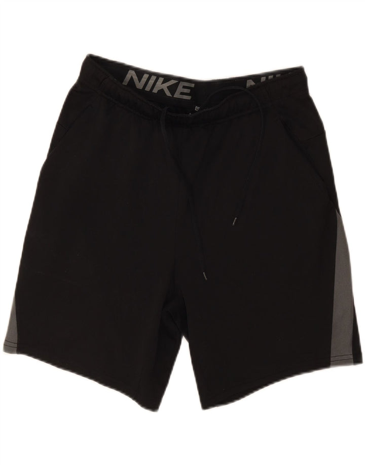 Pantaloncini sportivi standard Nike da uomo Dri Fit Standard, poliestere color block medio nero