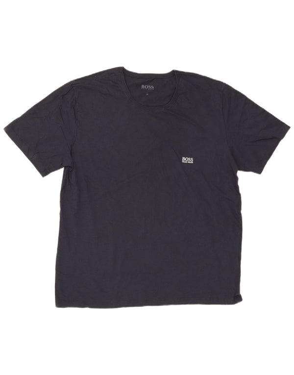 T-shirt da uomo Hugo Boss Top XL in cotone blu navy