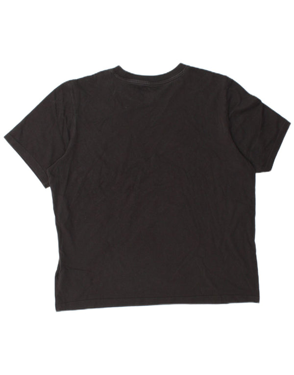 T-shirt grafica PUMA da uomo, taglia grande, in cotone nero