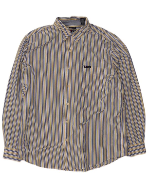 Camicia Chaps da uomo vestibilità regolare in cotone a righe grandi blu