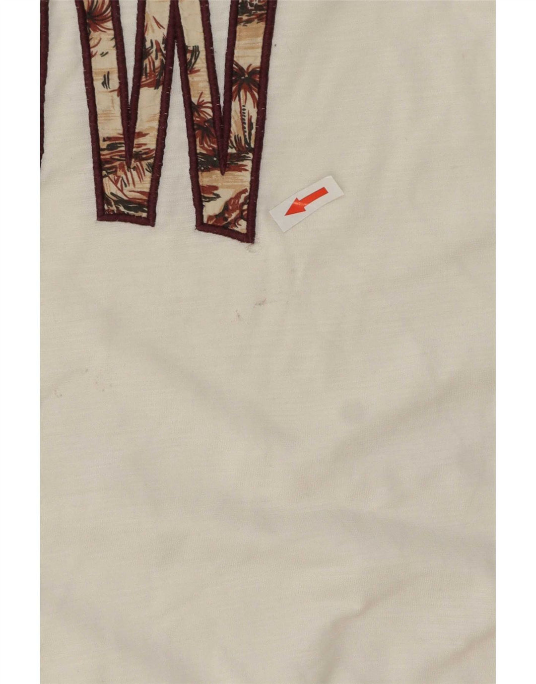T-shirt grafica da uomo Benetton Top in cotone bianco medio