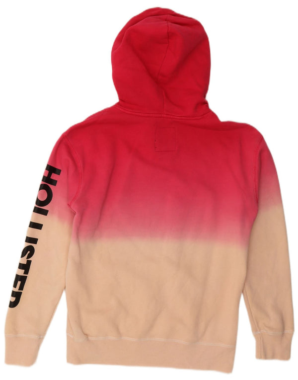 Felpa con cappuccio oversize da donna Hollister UK 10 Small Pink Colourblock