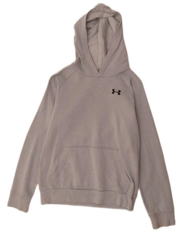 Felpa con cappuccio da bambino Under Armour 12-13 anni, cotone grigio grande