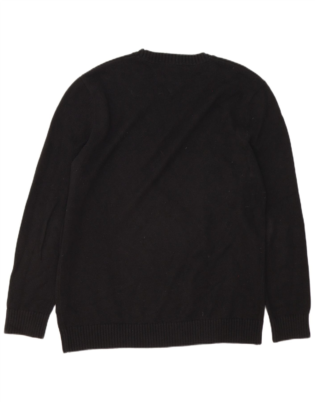 Maglione maglione girocollo da uomo Tommy Hilfiger grande cotone nero