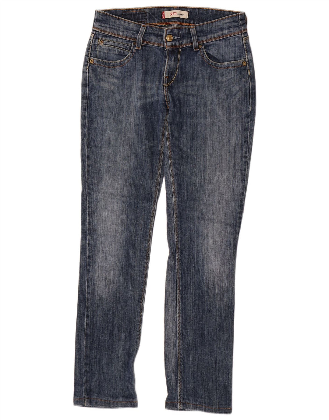 Jeans Levi's 571 Slim da donna W29 L30 in cotone blu