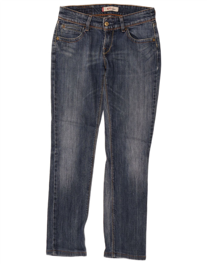 Jeans Levi's 571 Slim da donna W29 L30 in cotone blu