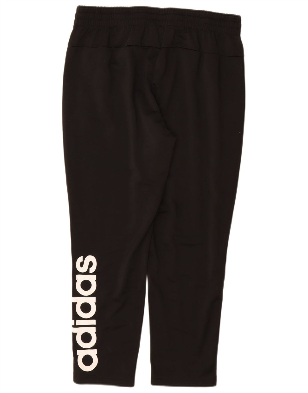 Pantaloni da tuta con grafica ADIDAS da donna UK 16/18 Large Nero Poliestere