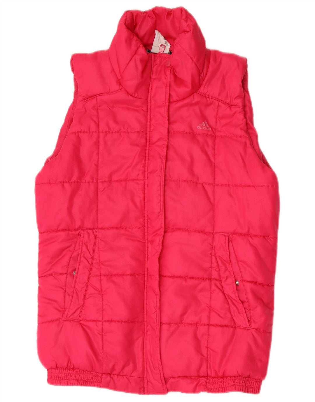 Gilet imbottito da donna Adidas UK 12/14 poliestere rosa medio