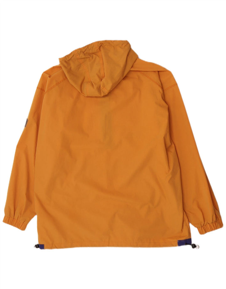 Giacca anorak con cappuccio da uomo Jack Wolfskin UK 42 XL poliestere giallo
