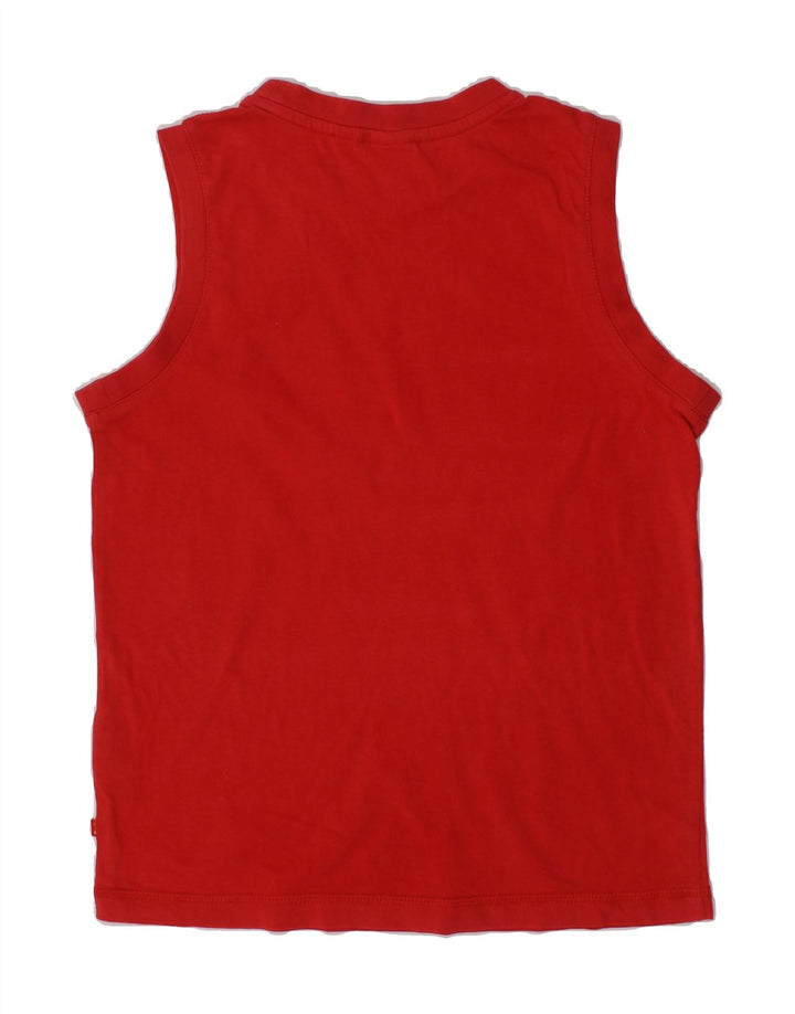 PUMA Boys Graphic Vest Top 11-12 Years Red Cotton Vintage Puma and Second-Hand Puma from Messina Hembry 
