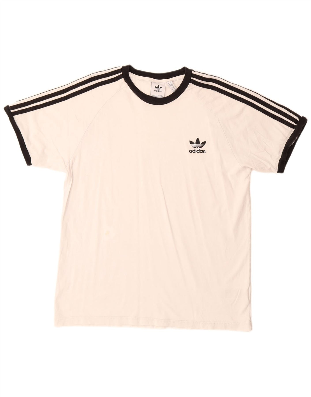 Maglietta Adidas da uomo Top Large in cotone bianco