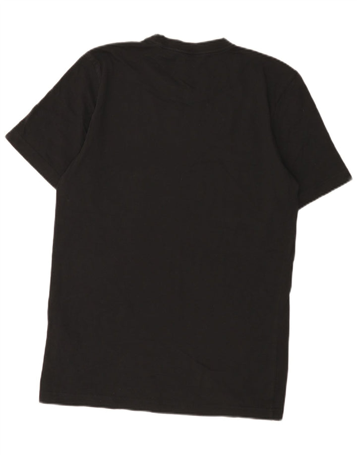 T-shirt grafica da uomo Adidas Top piccola in cotone nero