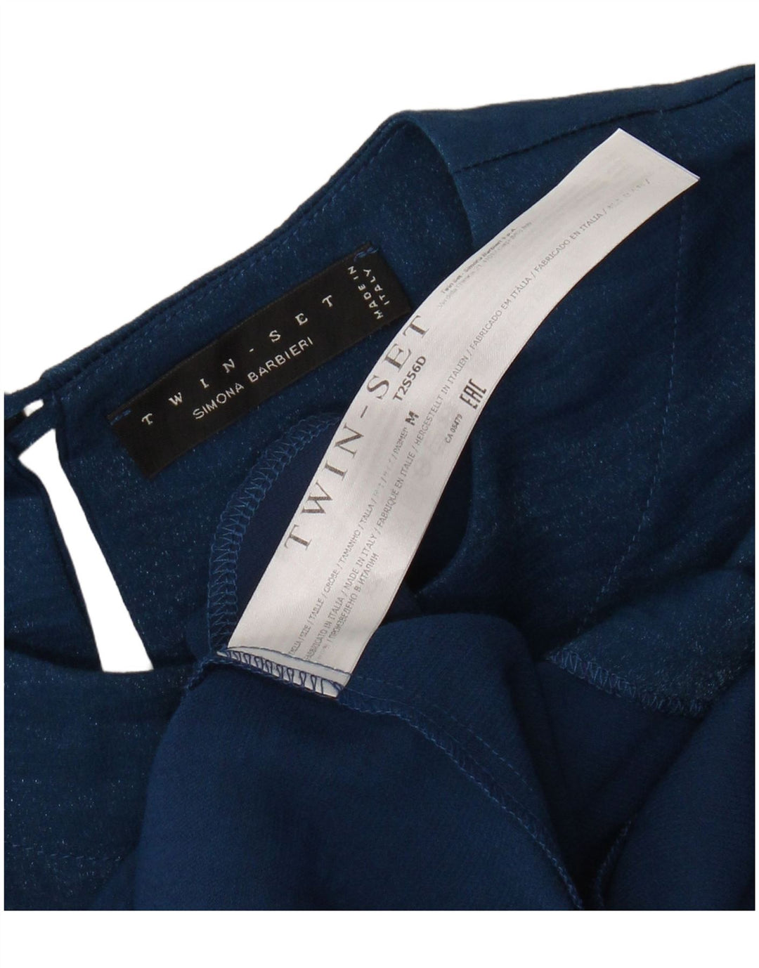 SIMONA BARBIERI Abito tubino twin-set da donna con maniche a 3/4 UK 14 Blu medio