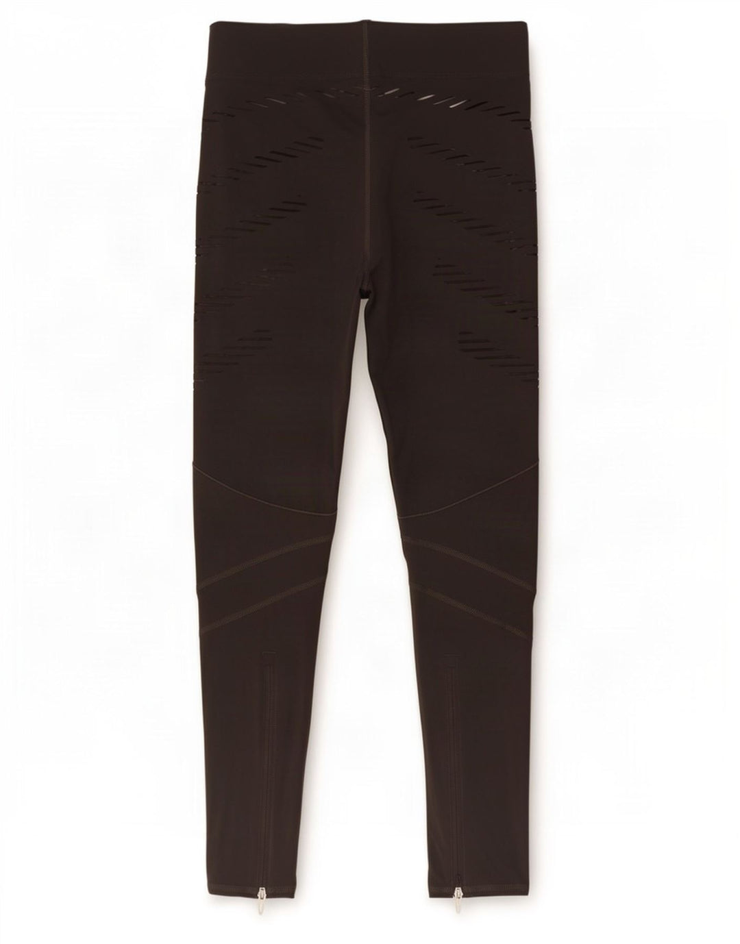 Leggings Adidas Climalite da donna UK 8/10 Poliammide a strisce grigie piccole
