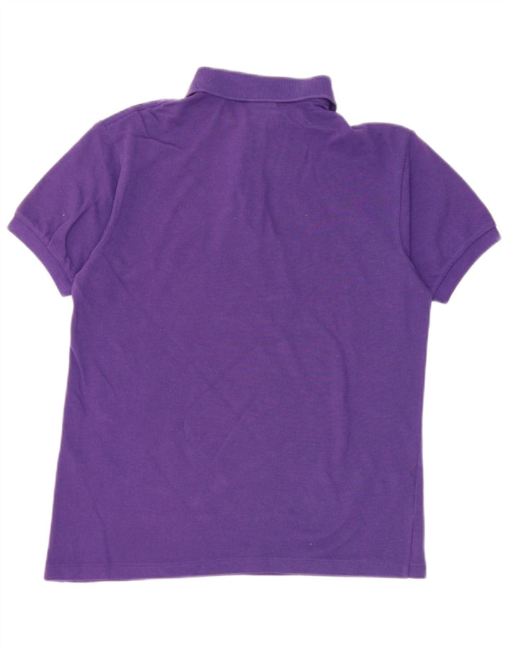 Polo LACOSTE da bambino 15-16 anni in cotone viola